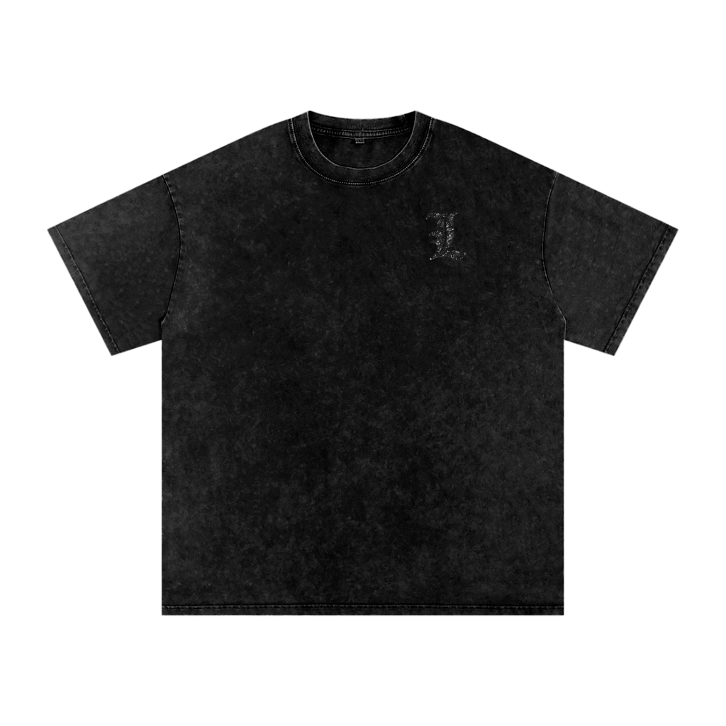 Snow Washed Oversized DN cross T-Shirt