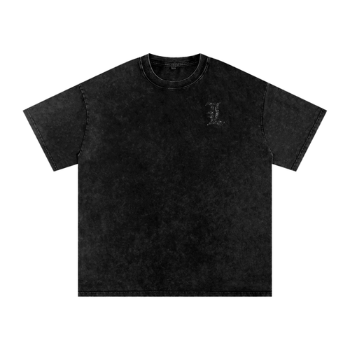 Snow Washed Oversized DN cross T-Shirt