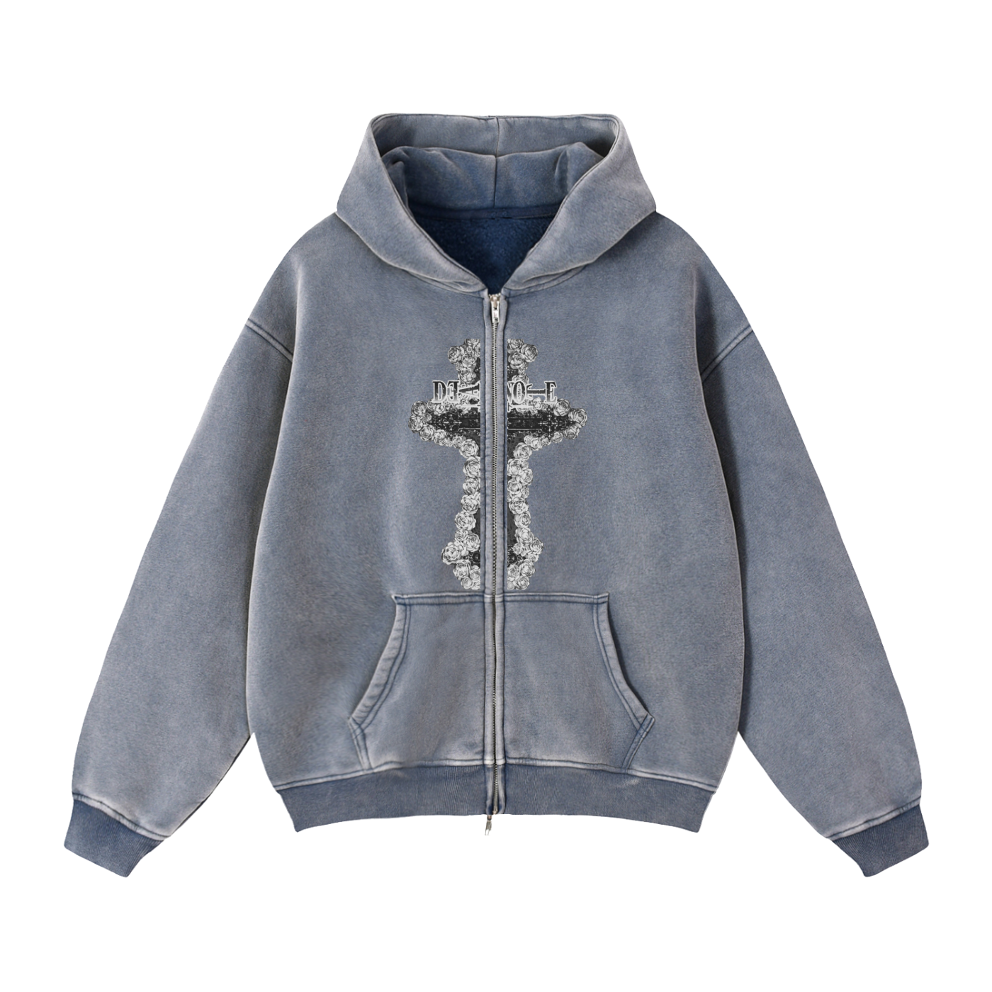 Zip-Through Boxy DN Fleece Hoodie