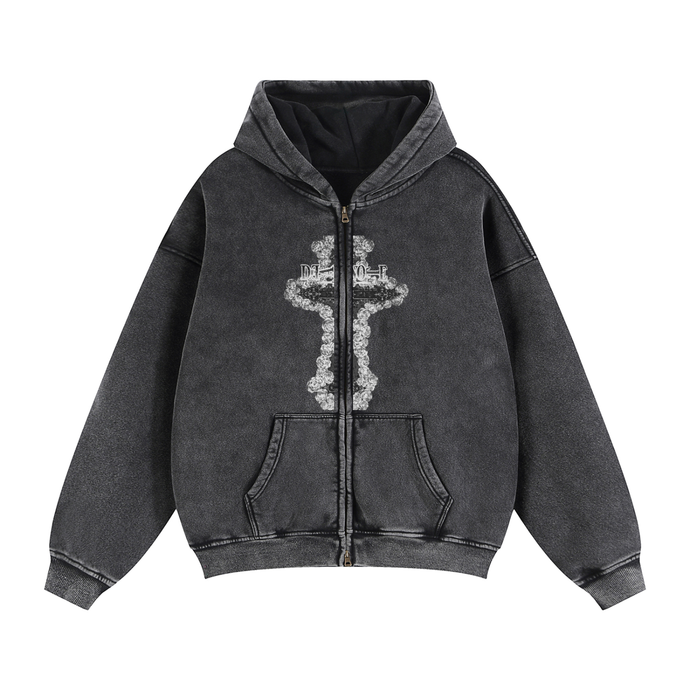 Zip-Through Boxy DN Fleece Hoodie