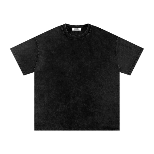 Snow Washed Oversized L lawliet Cotton T-Shirt
